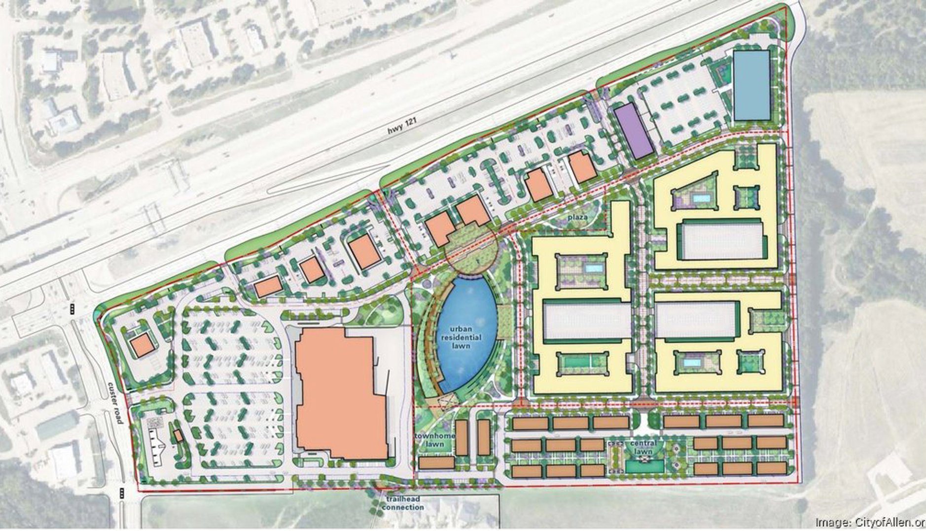 plans for new development in Allen, TX